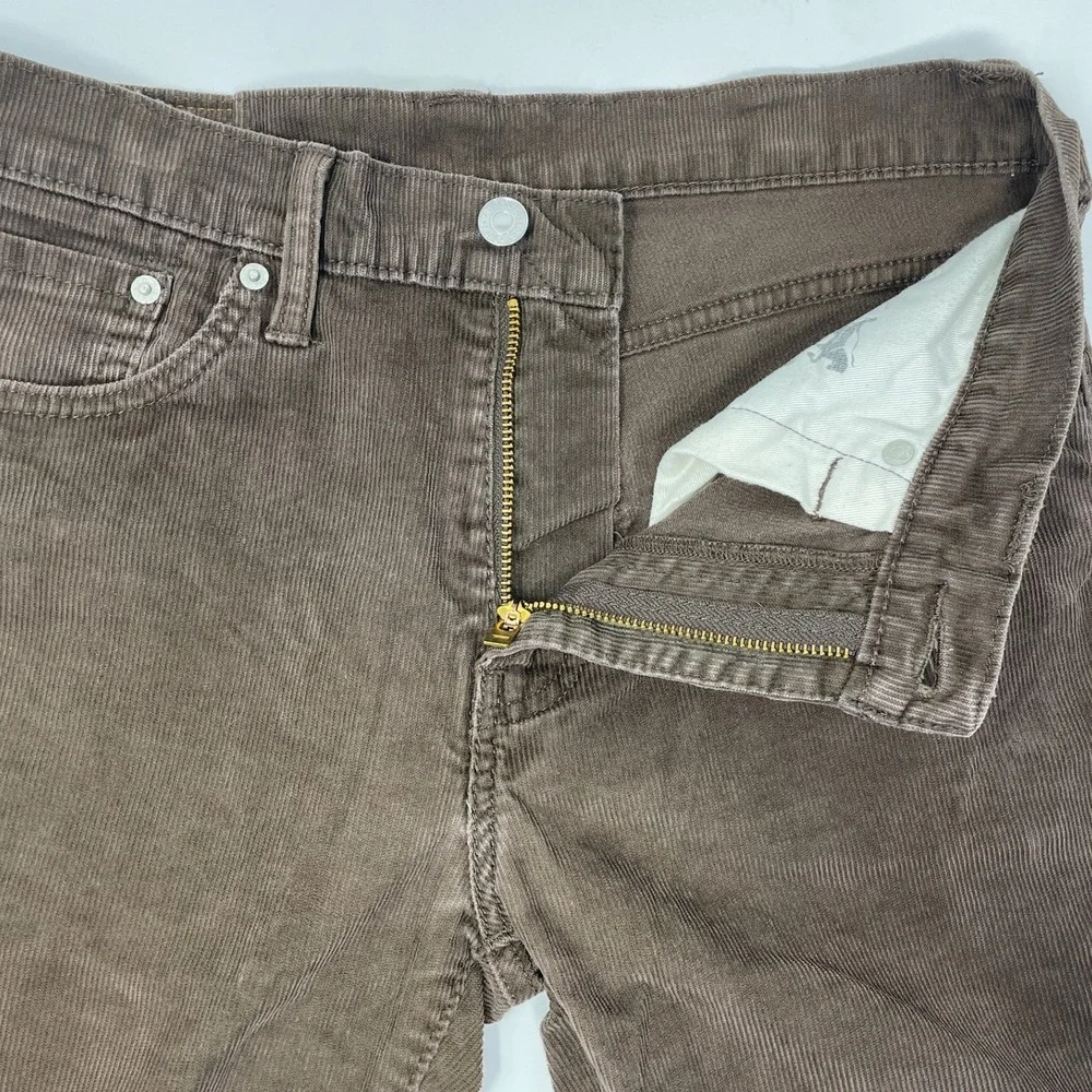 Levi's‎ 511 Men's 32x34 Brown Corduroy Straight Leg Pants Classic Fit